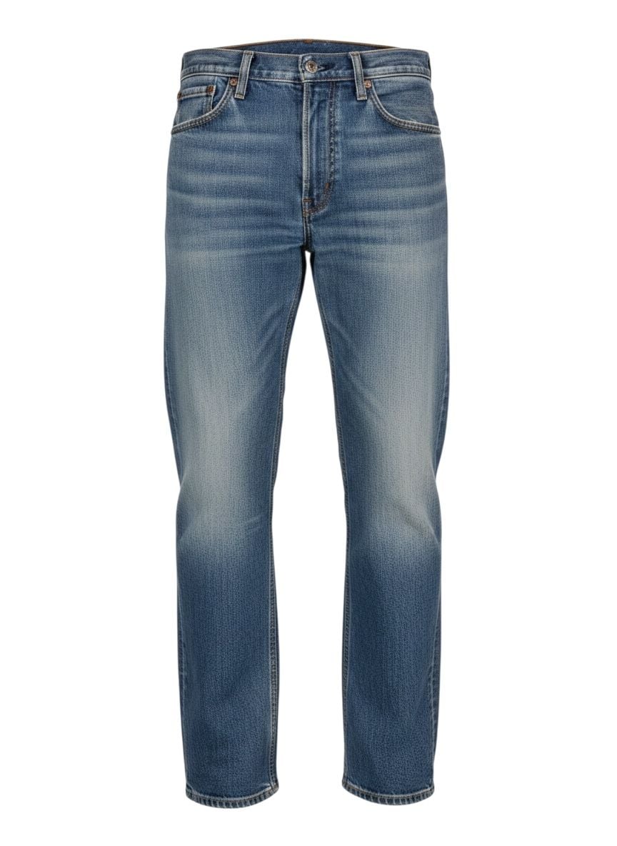 Levis 505 Jeans Men 29x30 Blue Regular Straight Mid Rise Medium Wash Denim C50